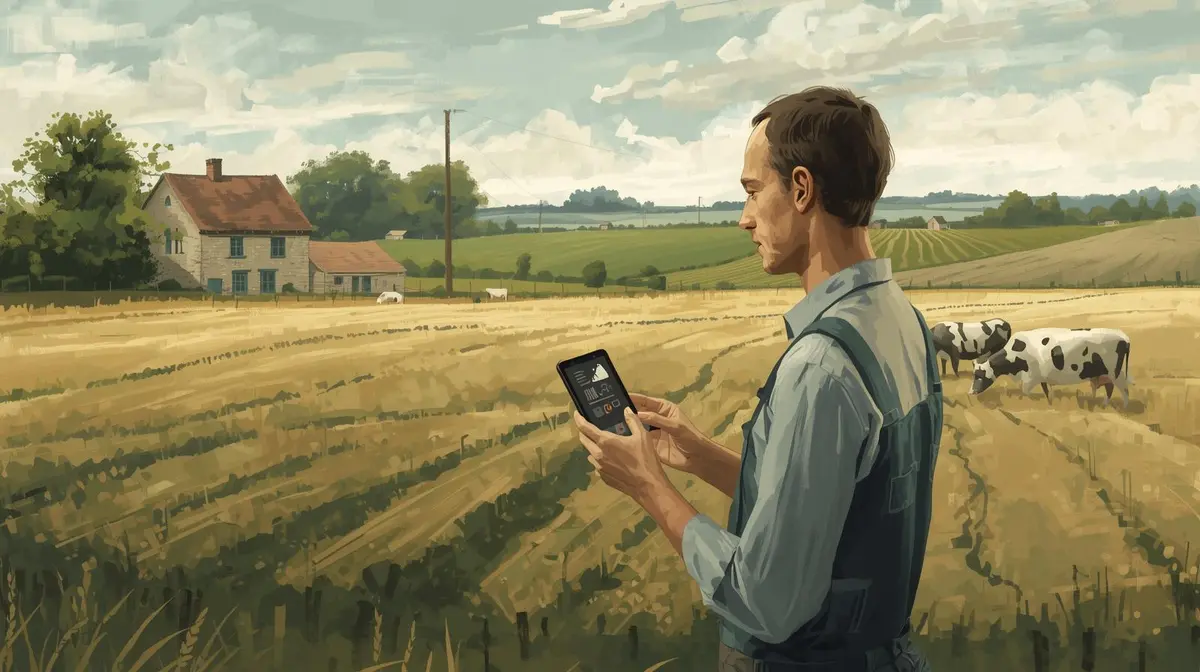 Smart farming explained through real farm technology used to reduce daily workload